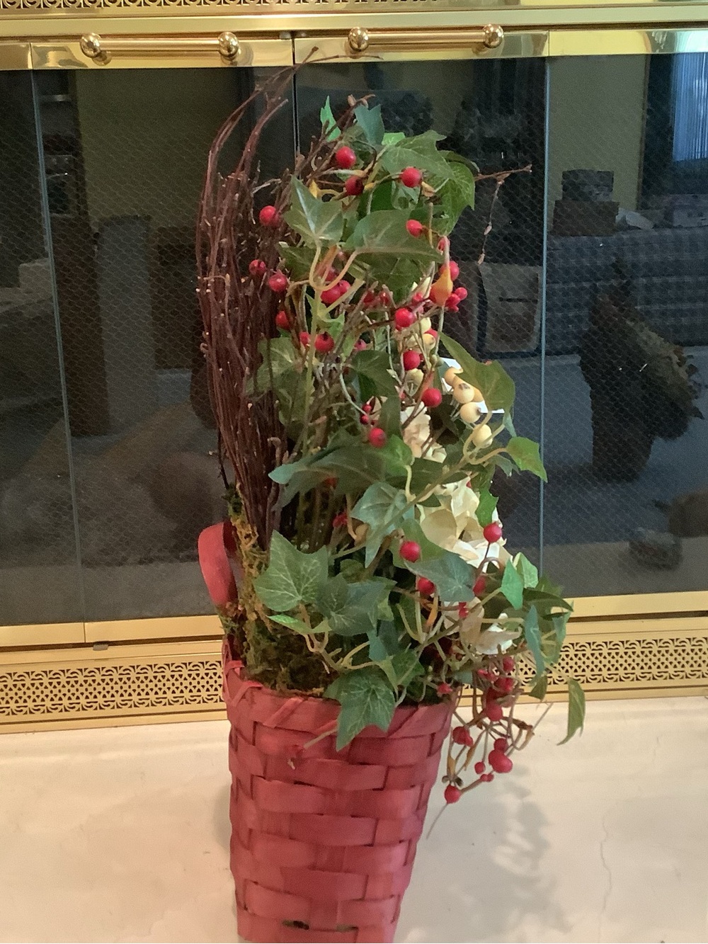 Winter Holiday Basket By Valerie Parr Hill - Picture 2 of 7